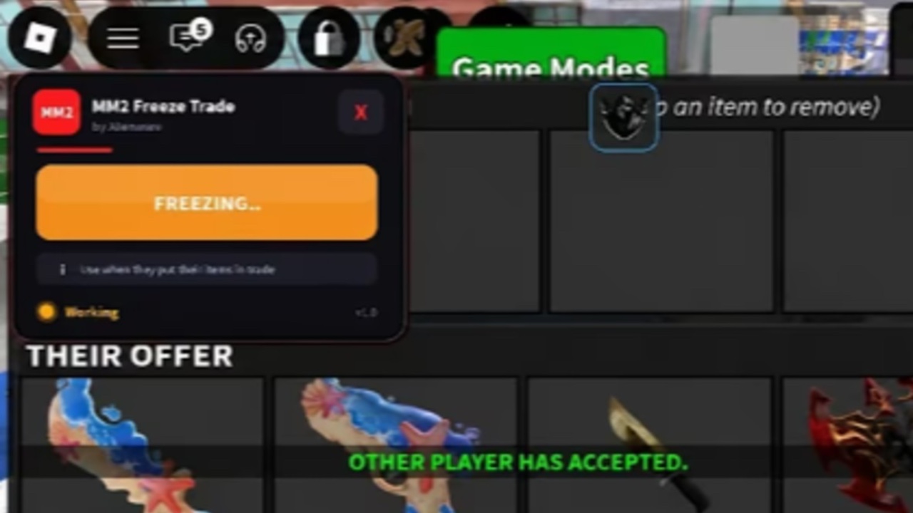 Mm2 Tradescam TradeFreeze, Soawner