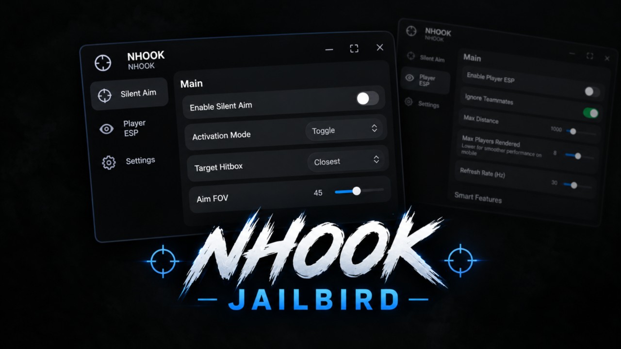 NHook - Jailbird Silent Aim & ESP + Auto Fire