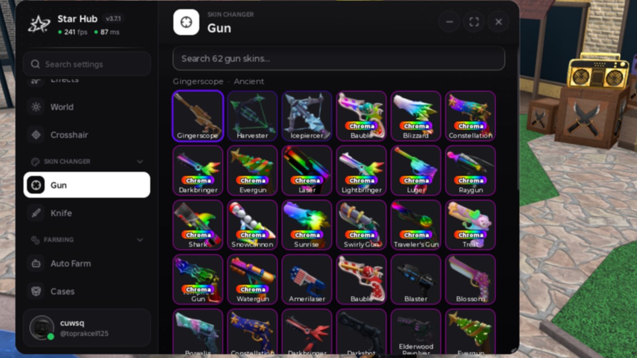 MM2 Visual Skin Changer best Thema script etc