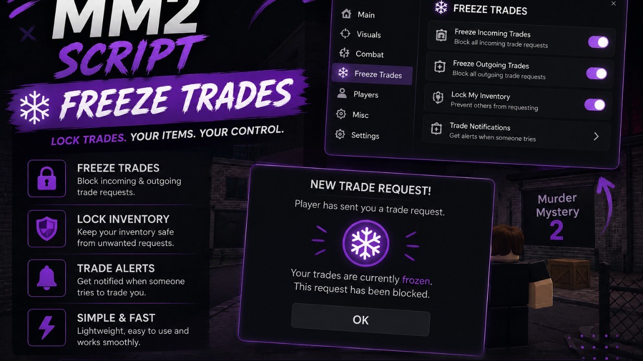 [SUMMER🏖️] MM2 TRADE FREEZE (KEYLESS!)
