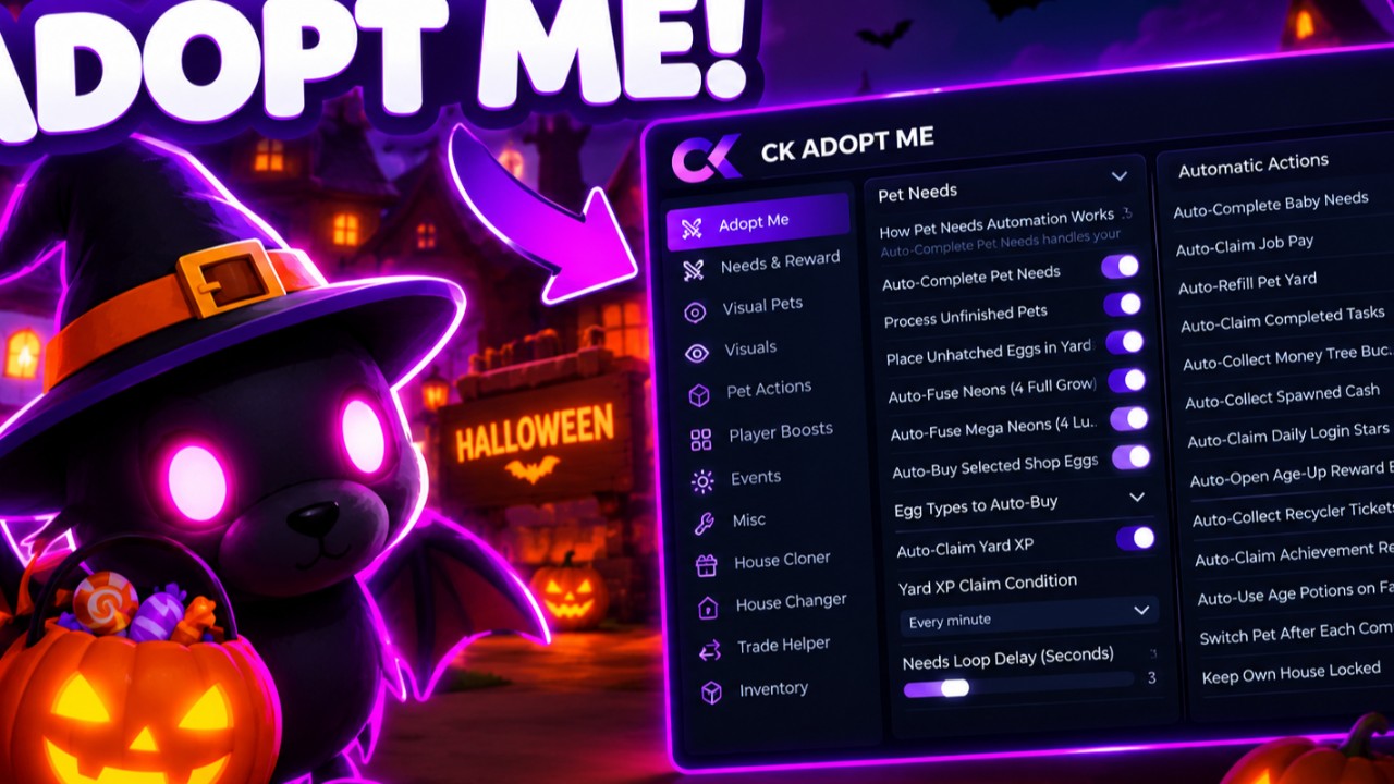 HALLOWEEN ADOPT ME AUTOFARM