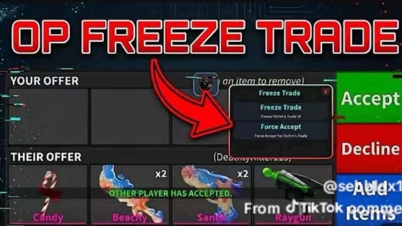 BEST SCRIPT MM2 TRADE FREEZE/ TRADE SCAM 2026