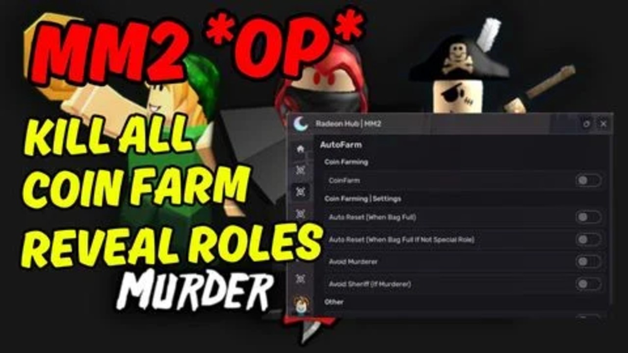 ⚔️MM2 Kill All Coin Farming Reveal Roles ESP