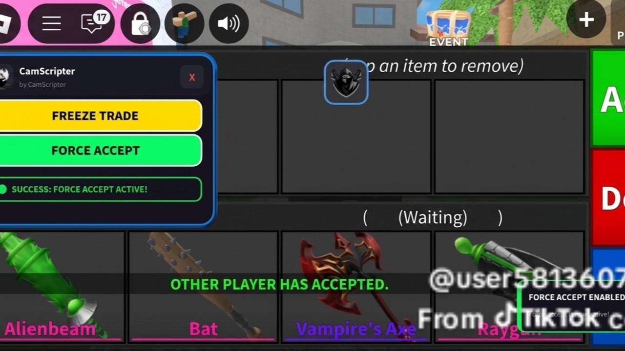 BEST SCRIPT IN MM2 FREEZE TRADE/ AIMBOT