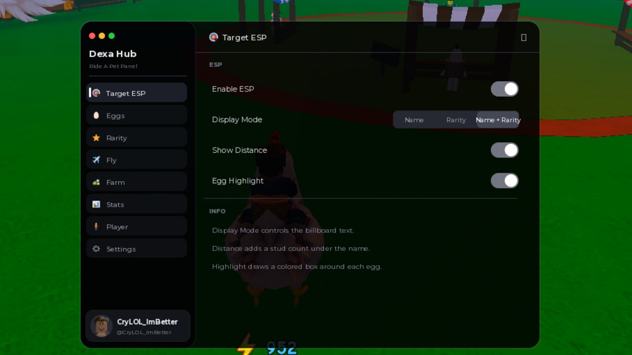 Dexa Hub Ride A Pet | TP, ESP, Auto Farm