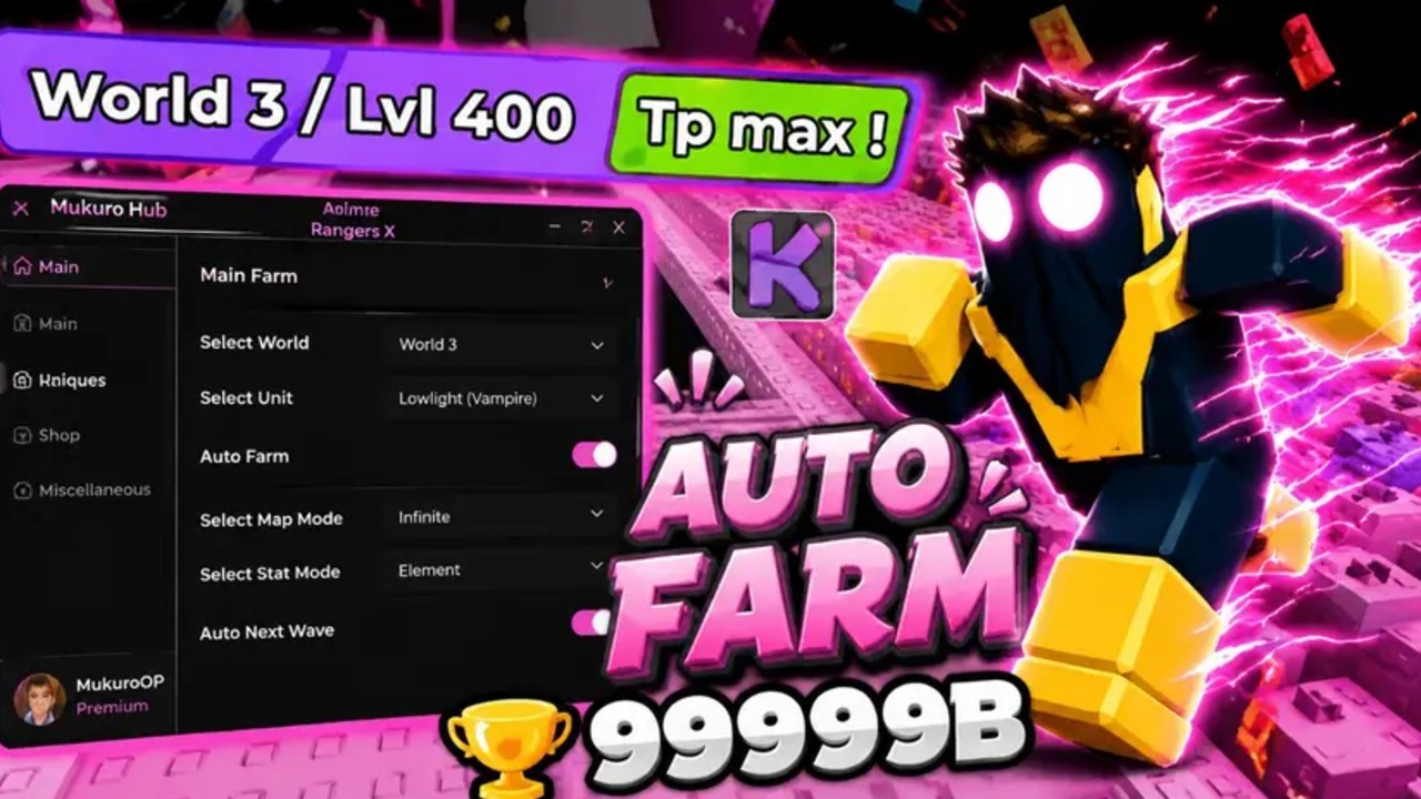 Auto Wins farm for world 1 world 2 and world