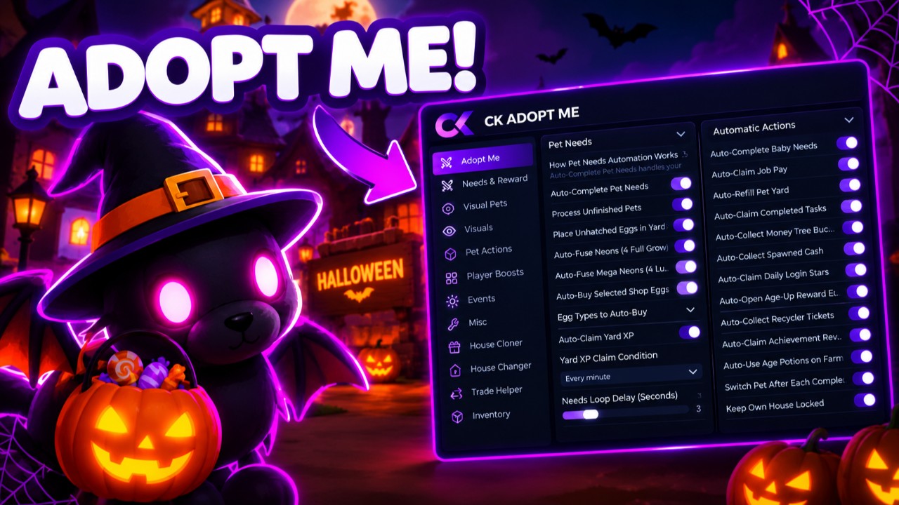 [UPDATE🎃] Adopt Me Halloween Autofarm