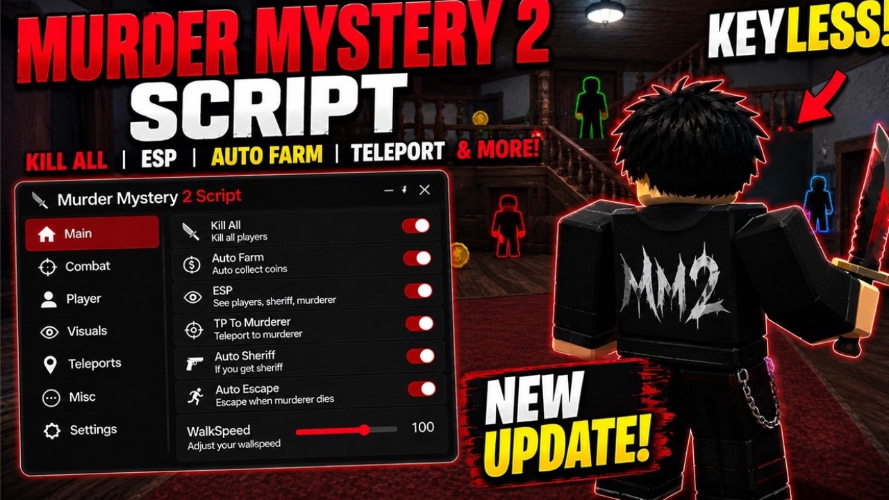 Script in MURDERMYSTERY2 in 2026 keyless