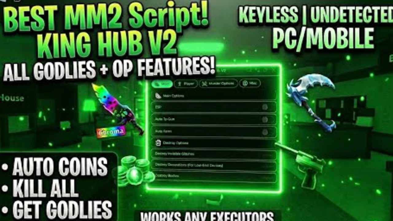 BEST MM2 SCRIPT KING HUB V2 [KEYLESS GUI]