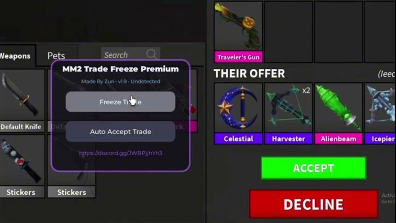 MM2 FREEZE TRADE SCRIPT - steal weapons 2026
