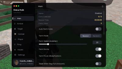 Dexa Hub MM2 | ESP, AutoFarm, Aimbot and More