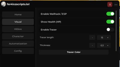 fer4ixzlol Script ESP/Tracers/AutoSpin/MoveIn