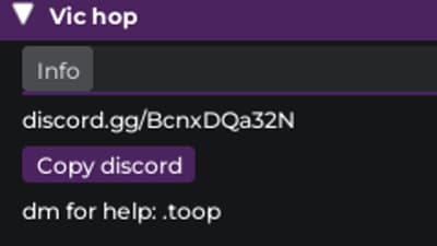 Vicious Bee Server Hop For BSS Keyless