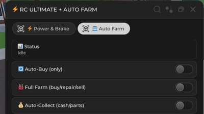 RC ULTIMATE + AUTO FARM - CAR FLIPPER