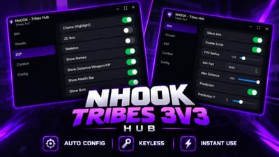 NHOOK - Tribes 3v3 Silent Aim & ESP