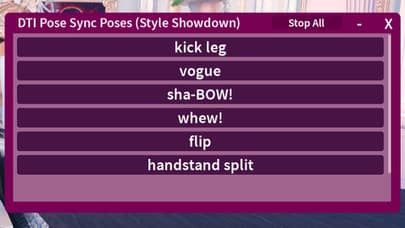 DTI Unreleased Pose Sync Animations