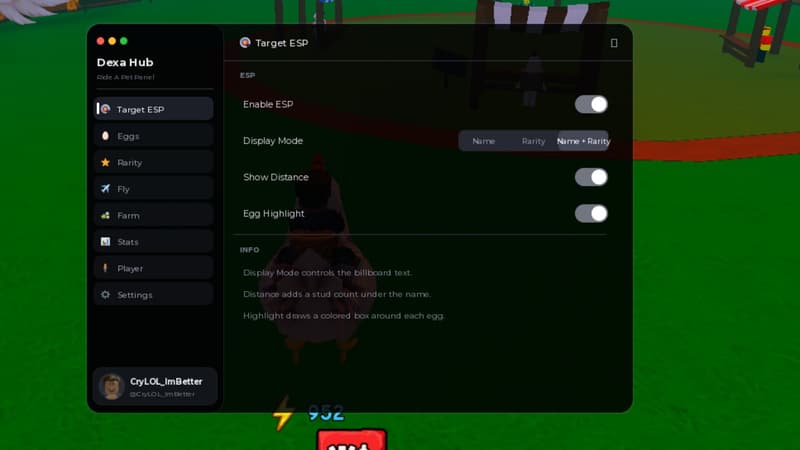 Dexa Hub Ride A Pet | TP, ESP, Auto Farm