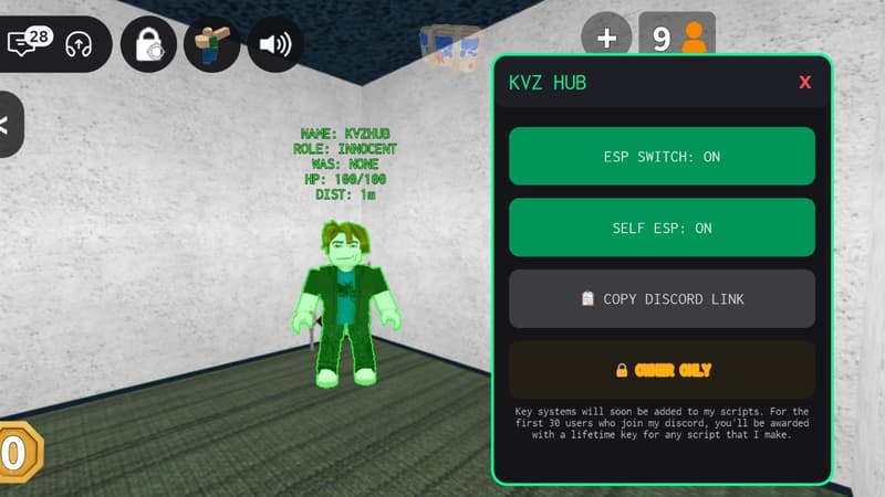 KVZ HUB - MURDER MYSTERY ESP SCRIPT