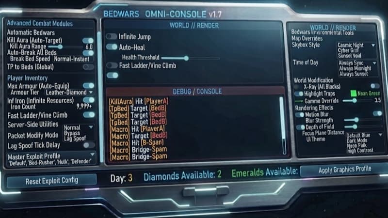 Bedwars Omni Console